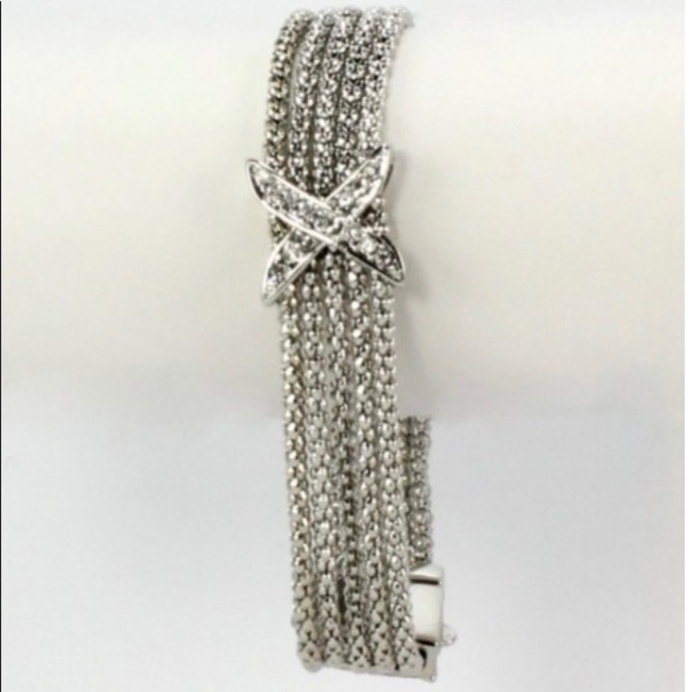 Pave Cz’s Multi Strand Bracelet